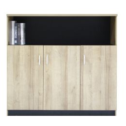 Simple Design Wooden Office Filing Cabinet 3 Doors Office Cabinet Storage Cabinet - Color