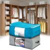 Storage Pouch Foldable Large Capacity Non-Woven Fabric Home Storage Pouch for Home - Blue