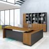 Factory Price New Wood Design The Wooden Bookshelf Executive Storage Office Filing Cabinet with Glass Door - Walnut