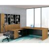 Factory Price New Wood Design The Wooden Bookshelf Executive Storage Office Filing Cabinet with Glass Door - Walnut