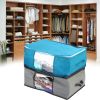 Storage Pouch Foldable Large Capacity Non-Woven Fabric Home Storage Pouch for Home - Blue