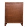 DunaWest 35 Inch 3 Drawer Wooden 15 Bottle Wine Accent Cabinet with 1 Door Storage, Brown - Default