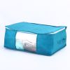 Storage Pouch Foldable Large Capacity Non-Woven Fabric Home Storage Pouch for Home - Blue